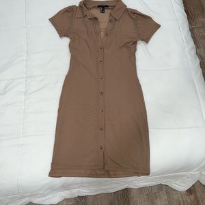 Light brown mesh dress